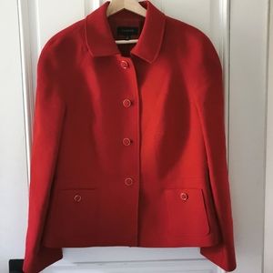 Talbots wool blend red blazer. Size 16.